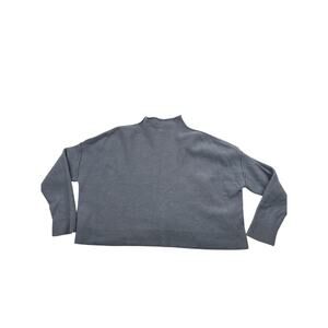 Anthropologie Alani Cashmere Mock-Neck Sweater by Pilcro Blue Size S